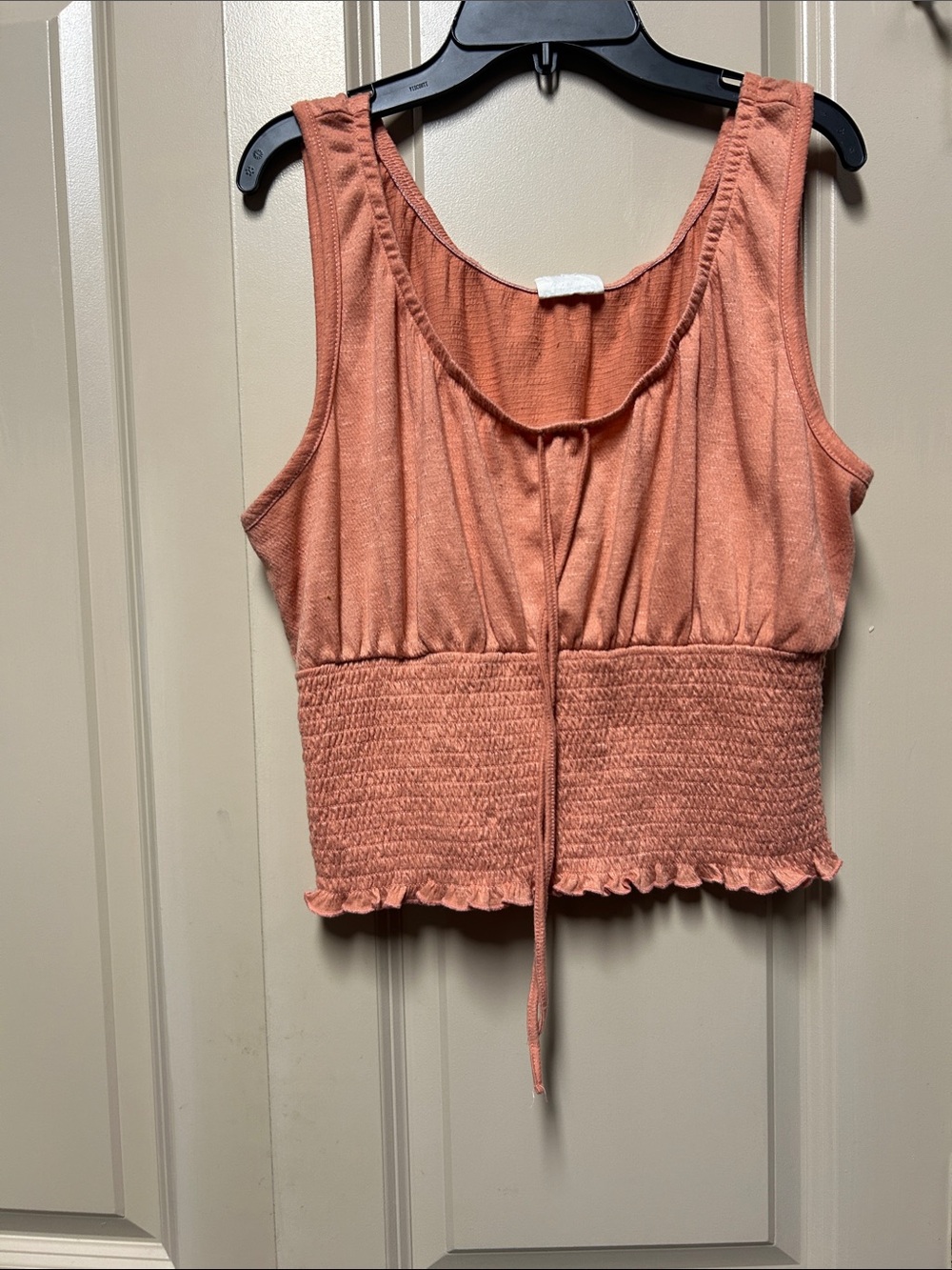 cotopaxi Peach Smocked-Waist Crop Tank